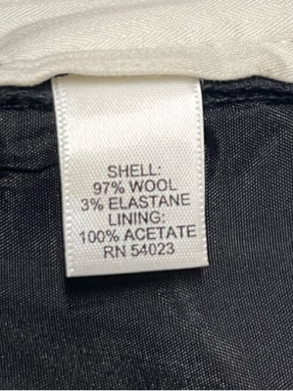 BANANA REPUBLIC Y2K Wool Jackson Fit Charcoal Grey Stretch Dress Pants - Picture 11 of 12